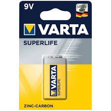 VARTA SUPERLIFE ZINC-CARBON 9V 6F22